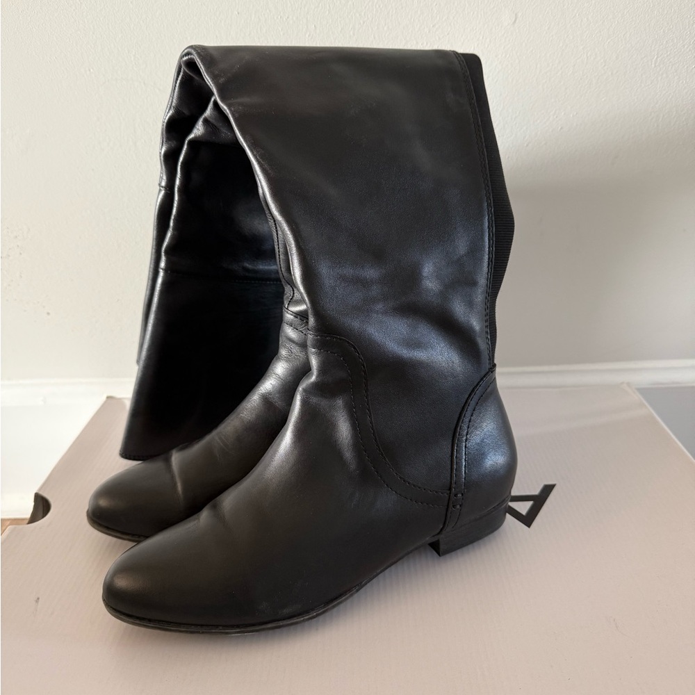 Aldo Black Over the Knee Boots with Slouchy Design